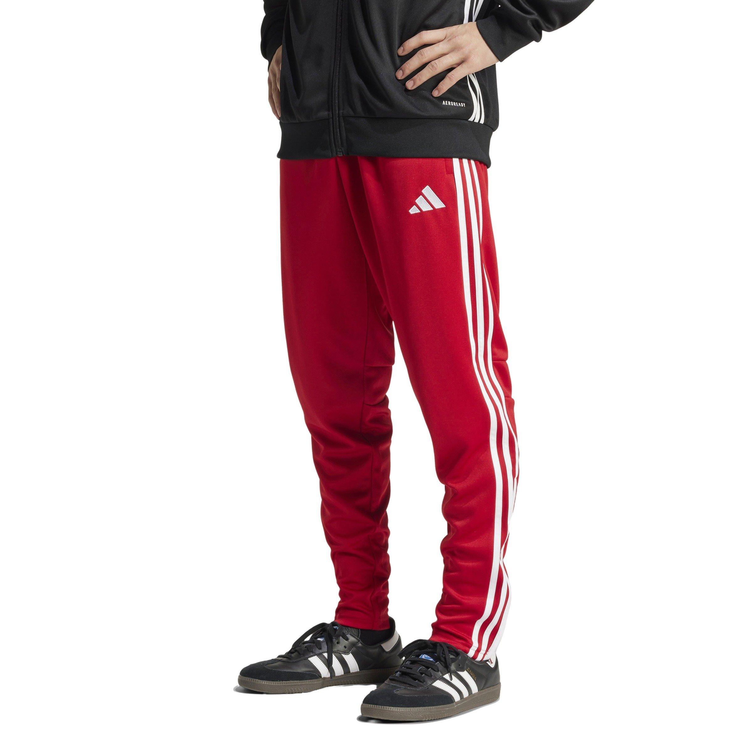 adidas Men's Tiro 25 Essentials Soccer Training Pants - Red/White